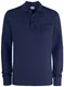 Hovedminiatyrbilde av Dark Navy Clique Basic Langermet Poloskjorte med Lomme