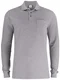 Hovedminiatyrbilde av Grey Melange Clique Basic Langermet Poloskjorte med Lomme