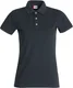 Hovedminiatyrbilde av Anthracite Melange Clique Stretch Premium Poloskjorte Dame