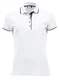 Hovedminiatyrbilde av White/Dark Navy Clique Seattle Poloskjorte Dame