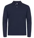 Hovedminiatyrbilde av Dark Navy Clique Stretch Premium Langermet Poloskjorte
