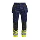 Hovedminiatyrbilde av Navy/Yellow Jobman 2277 Varsel Klasse 1 Håndverksbukse