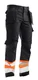 Hovedminiatyrbilde av Black/HV Orange Jobman 2277 Varsel Klasse 1 Håndverksbukse