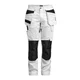 Hovedminiatyrbilde av White/Black Jobman 2326 Stretch Håndverksbukse