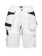 Hovedminiatyrbilde av White/Black Jobman Stretch Arbeidsshorts Dame