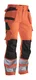 Hovedminiatyrbilde av Orange/Black Jobman 6523 Varsel Klasse 2 Håndverker Arbeidsbukse
