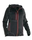 Hovedminiatyrbilde av Black/Red Jobman 5177 Hettejakke Dame