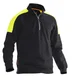 Hovedminiatyrbilde av Black/HV Yellow Jobman 5401 Half-Zip Genser