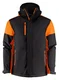 Hovedminiatyrbilde av Black/Orange Printer Prime Vattert Softshelljakke