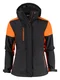 Hovedminiatyrbilde av Black/Orange Printer Prime Vattert Softshelljakke Dame