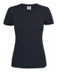 Hovedminiatyrbilde av Dark Navy Printer Heavy V-hals T-skjorte Dame