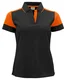 Hovedminiatyrbilde av Black/Orange Printer Prime Poloskjorte Dame