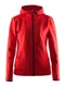 Hovedminiatyrbilde av Bright Red/Black/Grey Melange Craft Leisure Full Zip Hettejakke Dame