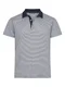Hovedminiatyrbilde av Dark Navy Cutter & Buck Virtue Stripe Poloskjorte