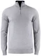 Hovedminiatyrbilde av Grey Melange Cutter & Buck Everett Half-Zip Strikkegenser