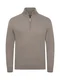 Hovedminiatyrbilde av Nougat Melange Cutter & Buck Oakville Half-Zip Strikkegenser