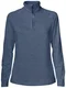 Hovedminiatyrbilde av Slate Blue Melange Cutter & Buck Coos Bay Half-Zip Genser Dame