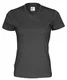 Hovedminiatyrbilde av Black Cottover V-hals T-skjorte Dame