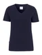 Hovedminiatyrbilde av Navy Cottover Stretch V-hals T-skjorte Dame