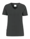 Hovedminiatyrbilde av Charcoal Cottover Stretch V-hals T-skjorte Dame
