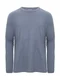 Hovedminiatyrbilde av Dusty Blue Cottover Relaxed Langermet T-skjorte