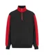 Hovedminiatyrbilde av Black/Red Graphix Modena Half-Zip Half-Zip Genser