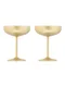 Hovedminiatyrbilde av Gold Örrefors Jernverk 2 pk Gull og Kobberfinish Champagne Coupe