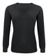 Hovedminiatyrbilde av Black J. Harvest & Frost Merino V-hals Strikkegenser Dame