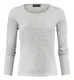 Hovedminiatyrbilde av Light Grey Melange J. Harvest & Frost Merino U-hals Strikkegenser Dame