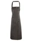 Hovedminiatyrbilde av Sort/Hvit Premier Stripe Bomull Forkle