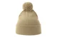 Hovedminiatyrbilde av Beige Atlantis Wind-S Pompom RPET Lue med Dusk