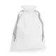Hovedminiatyrbilde av Soft White/Light Grey Westford Mill 140 g/m2 Bomull Gaveposer med Snøring