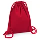 Hovedminiatyrbilde av Classic Red Westford Mill Premium 200 g/m2 Økologisk Bomull 12L Gympose