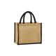 Hovedminiatyrbilde av Natural/Black Westford Mill Natural Starched Midi Tote Jute 14L Handlenett