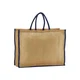 Hovedminiatyrbilde av Natural/Navy Westford Mill Natural Starched Jute 46L Shoppingbag