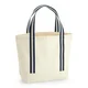 Hovedminiatyrbilde av Natural/French Navy Westford Mill Boat EarthAware® 340 g/m2 Økologisk Bomullskanvas 19L Strandveske