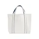 Hovedminiatyrbilde av Soft White/French Navy Westford Mill Courtside 9,5L Resirkulert Bomull og Polyester  Handlenett