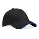 Hovedminiatyrbilde av Black/Bright Royal Beechfield Bomull Ultimate  Caps
