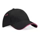 Hovedminiatyrbilde av Black/Fuchsia Beechfield Bomull Ultimate  Caps