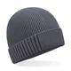 Hovedminiatyrbilde av Graphite Grey Beechfield Økologisk Bomull Patch Lue