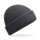 Hovedminiatyrbilde av Graphite Grey Beechfield Elements RPET Ribbestrikket Beanie