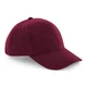 Hovedminiatyrbilde av Burgundy Beechfield Børstet Bomull Pro-Style  Caps