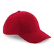 Hovedminiatyrbilde av Classic Red Beechfield Børstet Bomull Pro-Style  Caps