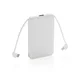 Hovedminiatyrbilde av Hvit XD Collection 5000 mAh Integrerte Kabler Powerbank