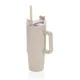 Hovedminiatyrbilde av Beige XD Collection Tana 900 ml RCS Resirkulert Plast Termokopp med Håndtak