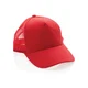 Hovedminiatyrbilde av Rød XD Collection Impact AWARE 190 g/m2 Resirkulert Bomull 5-Panels Trucker Caps