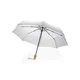 Hovedminiatyrbilde av Hvit XD Collection Impact AWARE 190T RPET 21" Bambus Automatisk Sammenleggbar Paraply