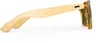 Miniatyrbilde 3 av 1-136-npl1027 Solbriller Gul Ramme, Bambusarmer, i Microfiber Pose med Vintermotiv Grå