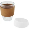 Miniatyrbilde 4 av Hvit Lidan 360 ml Borosilikatglass med korkgrep Termokopp