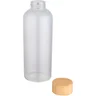Miniatyrbilde 2 av Transparent Mirage Borosilikatglass 650 ml Drikkeflaske med Bambuslokk